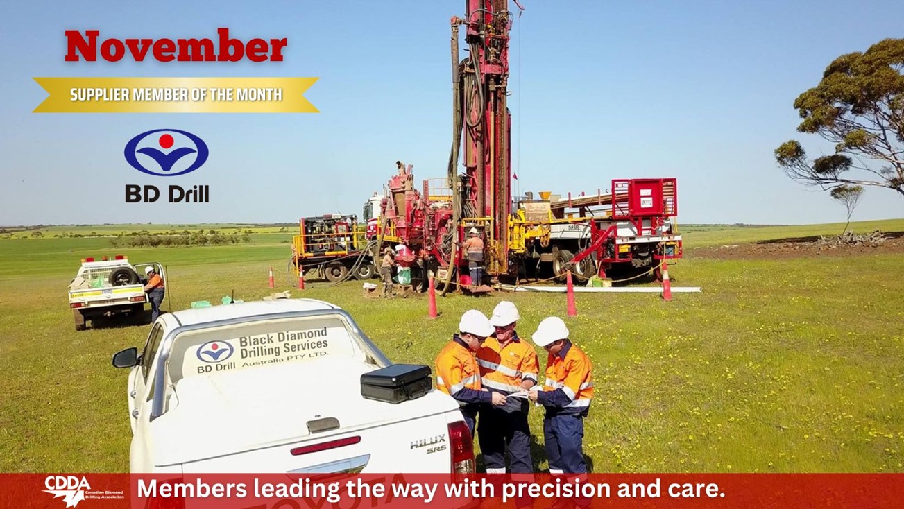 Black Diamond Drilling Tools Canada CDDA Supplier of the Month November