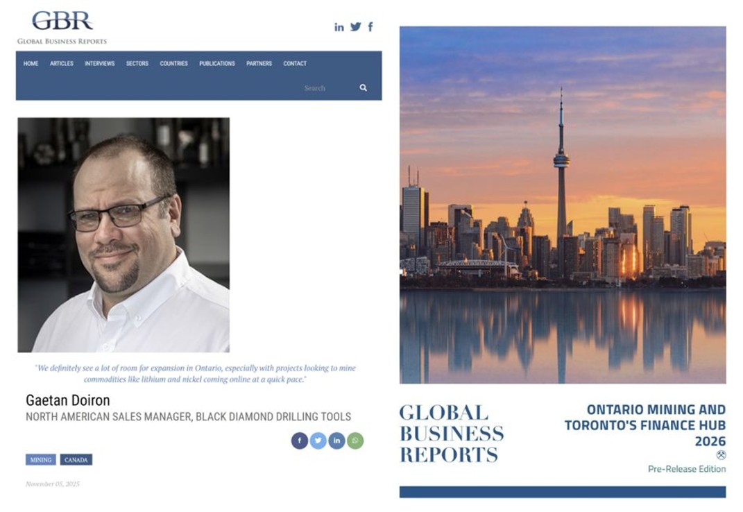 Black Diamond Drilling Tools Canada featured in Global Business Report Jan 2026