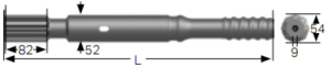 Black Diamond Drilling cop1838-525 Shank Adaptor